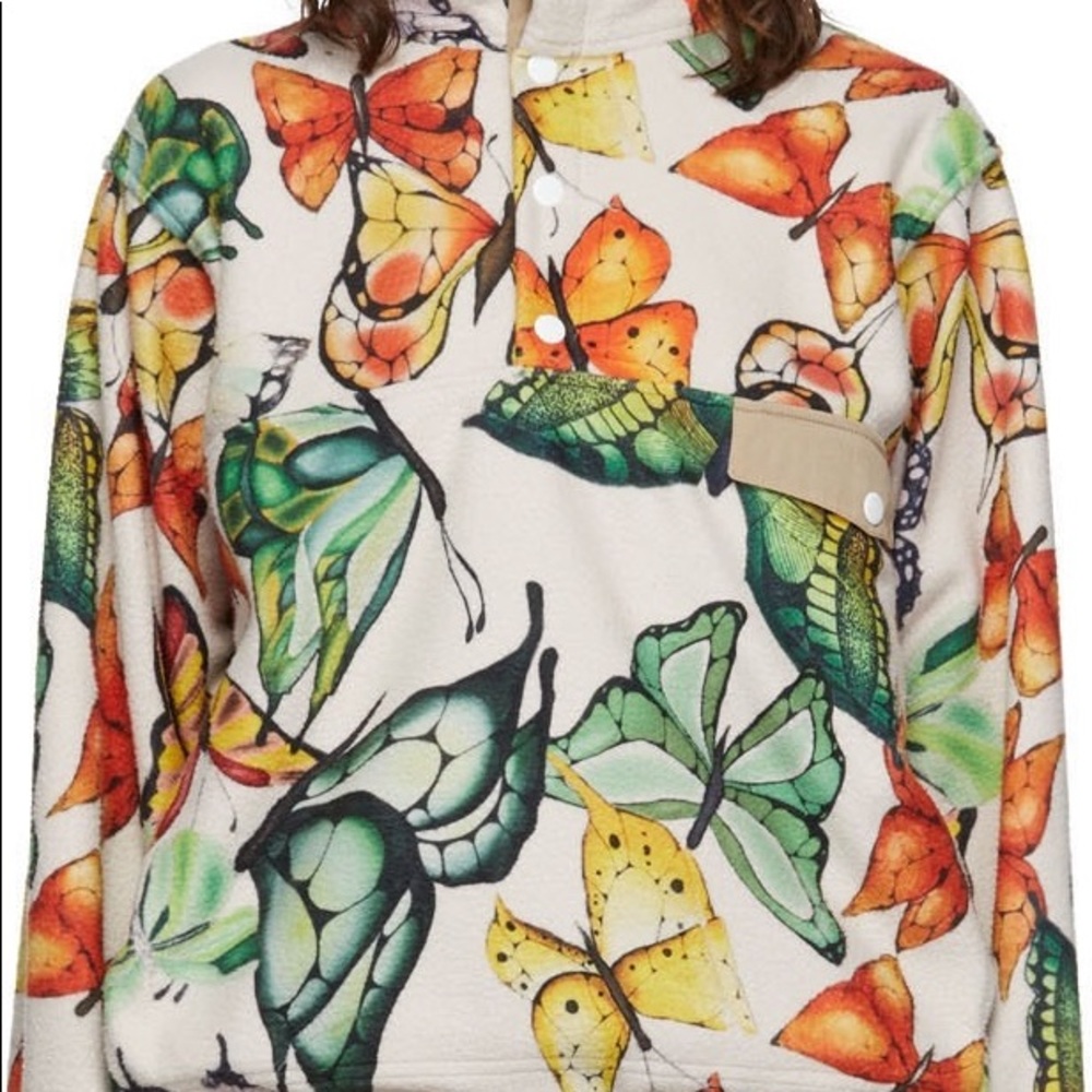 Juliet Johnstone Butterfly pullover fleece size small